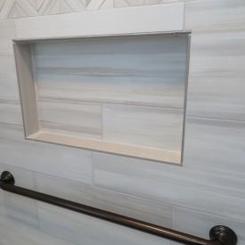 Valley Bath & Laundry Combo Shower Niche Detail 5